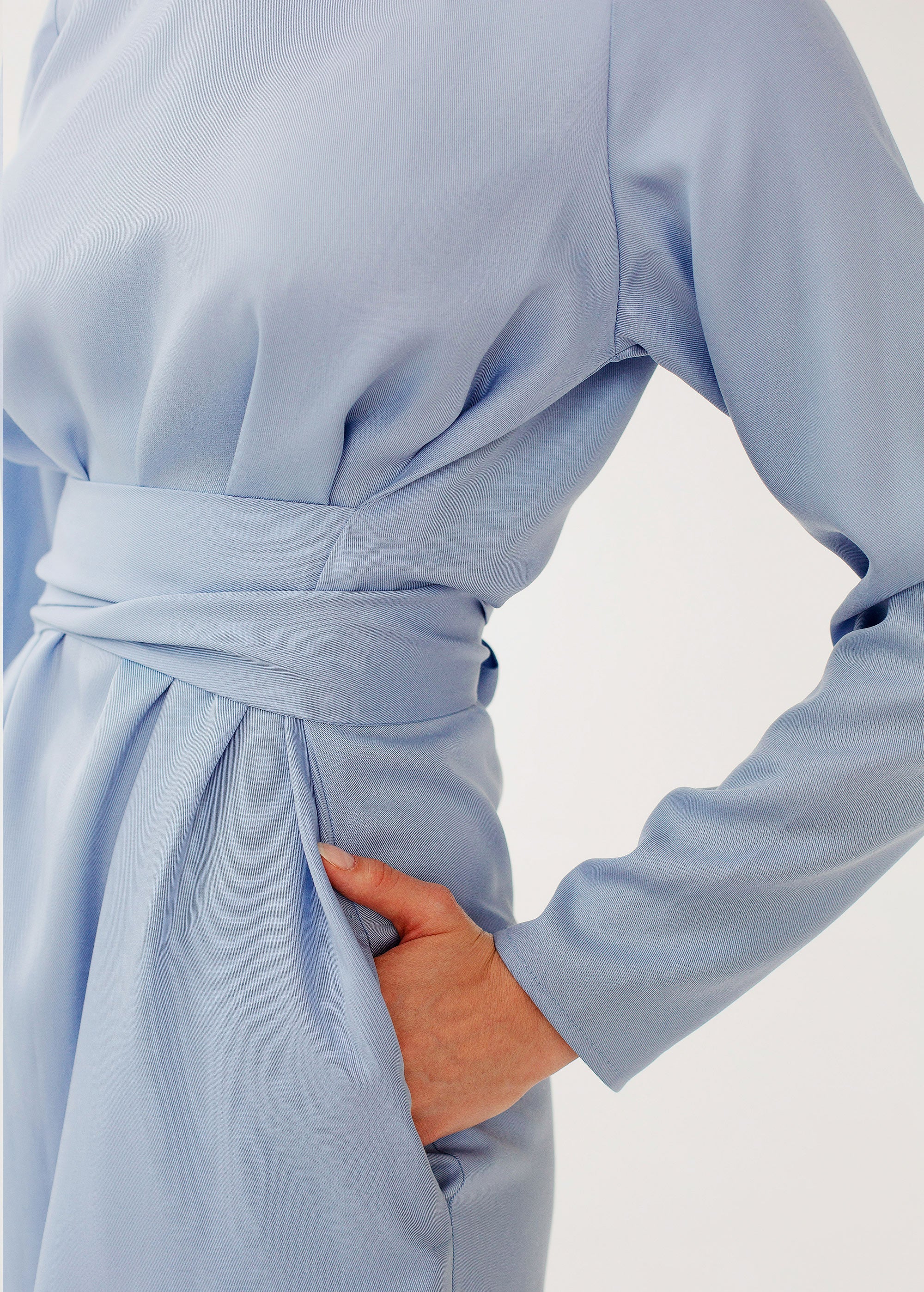 "Audrey" Sky Blue Mini Dress