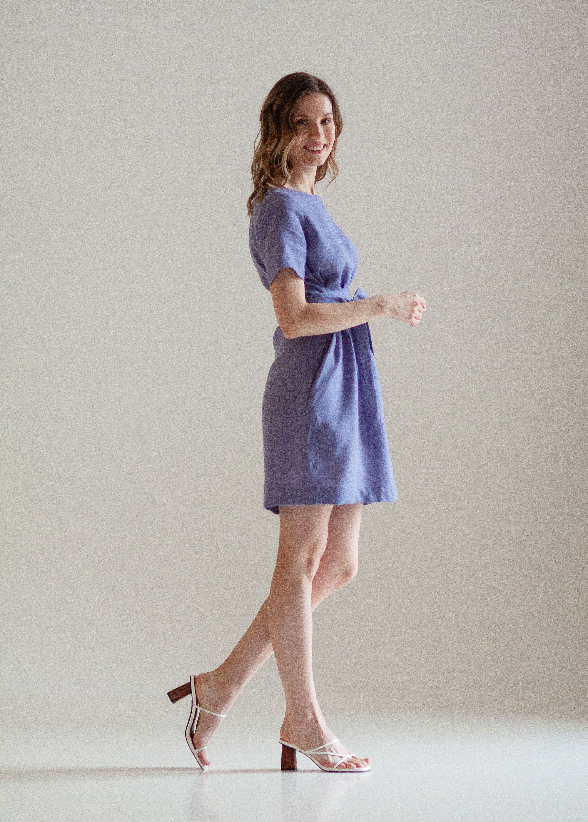 "Adelia" Lavender Mini Dress