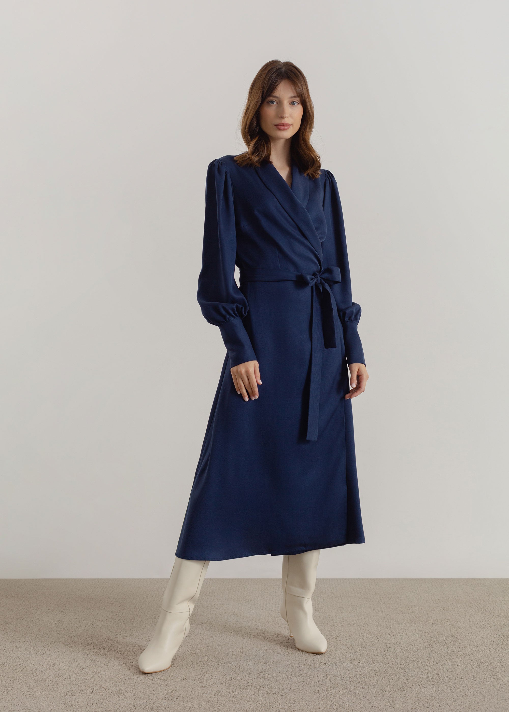 "Julie" Navy Blue Dress